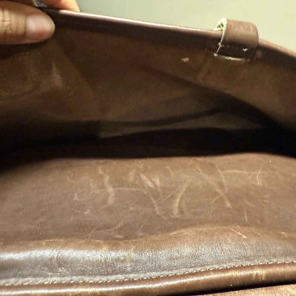 Vintage Coach Monroe‎ Glovetanned Leather Briefcase Crossbody Mahogany 312 - Picture 12 of 16